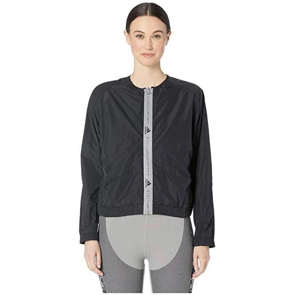 Adidas By Stella McCartney Black Bomber Jacket